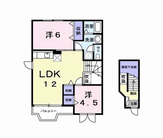 クレストヒルズＢの物件間取画像